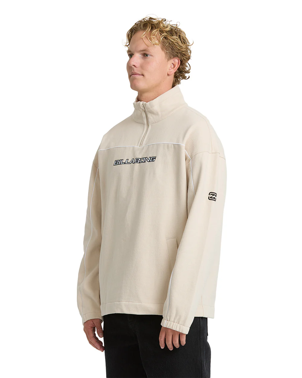 Billabong Mens Sweatshirt Bad Dog Progress Fleece Mock Neck - Image 3