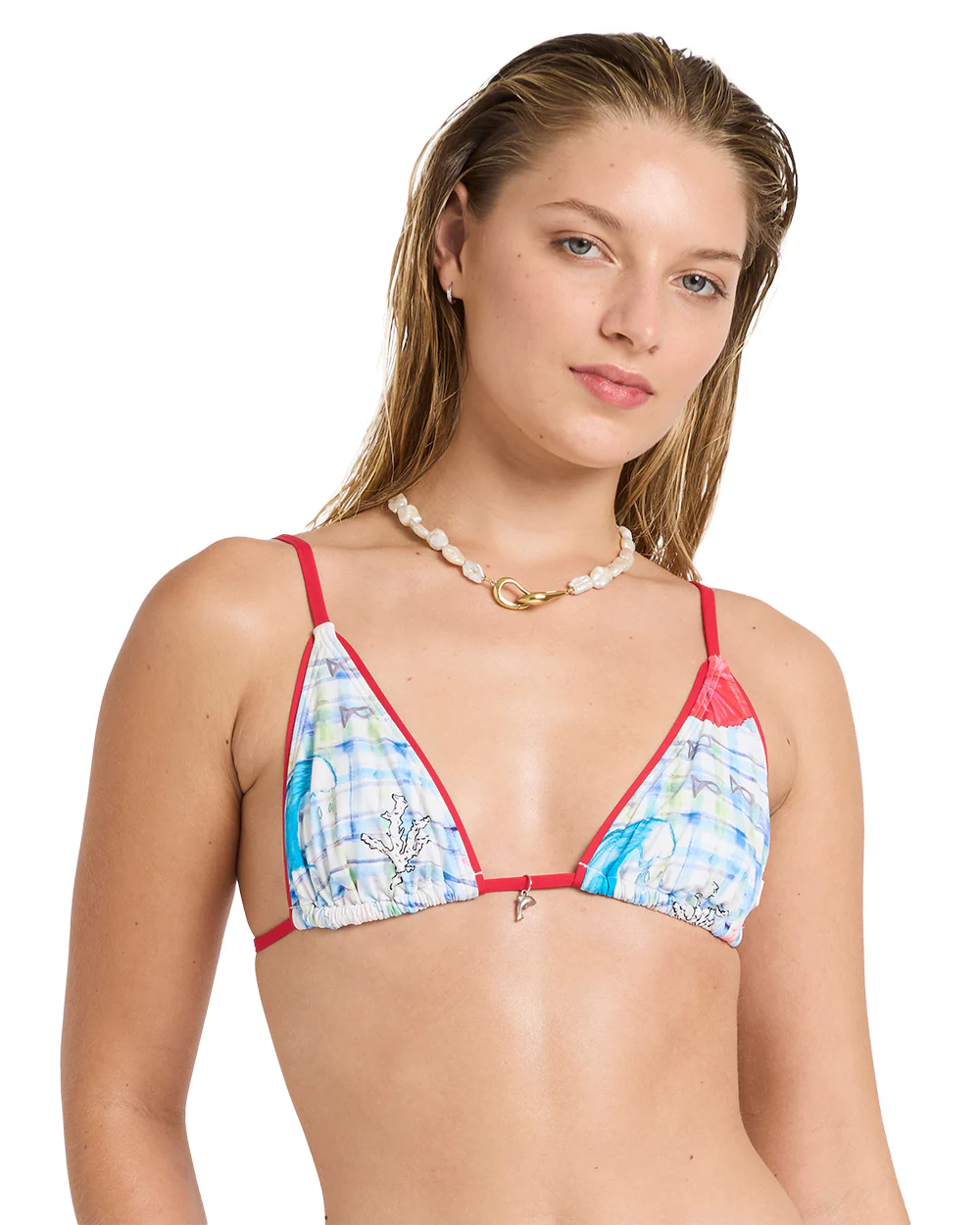 Billabong Womens Bikini Top Lottie Hall Slide Tall Tri - Image 4