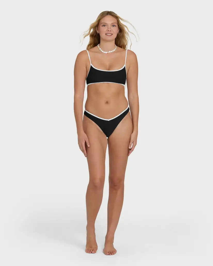 Billabong Womens Bikini Top Tanlines Bound Jaclyn Crop Bralette - Image 5