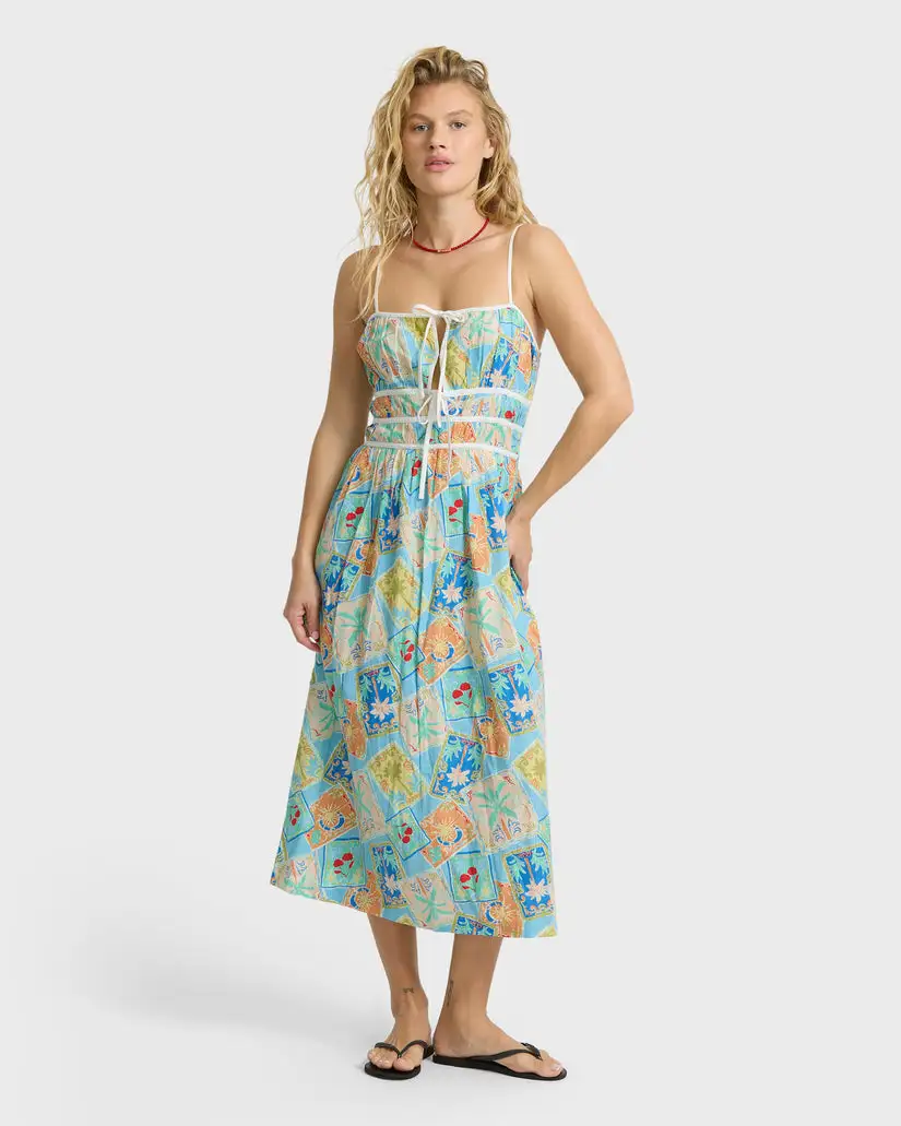 Billabong Womens Dress Palm Grove Midi