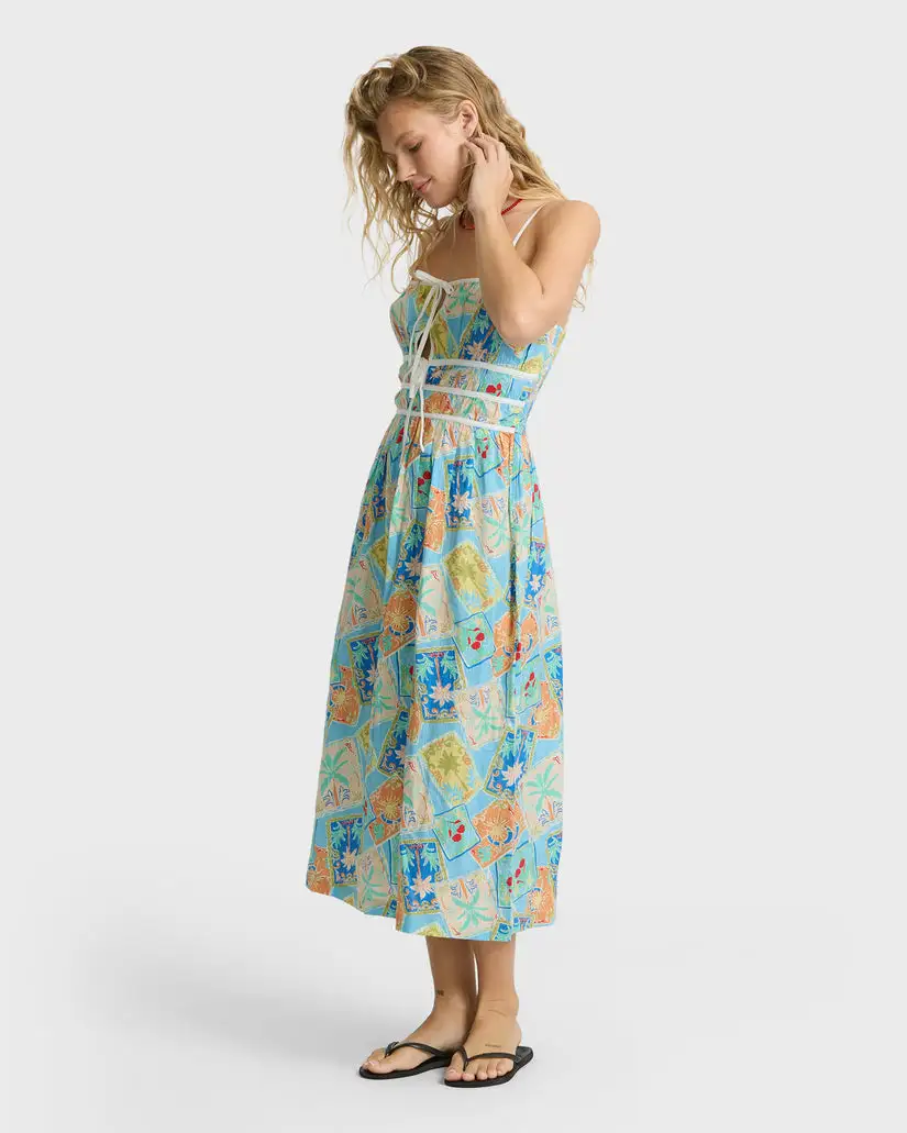 Billabong Womens Dress Palm Grove Midi - Image 3