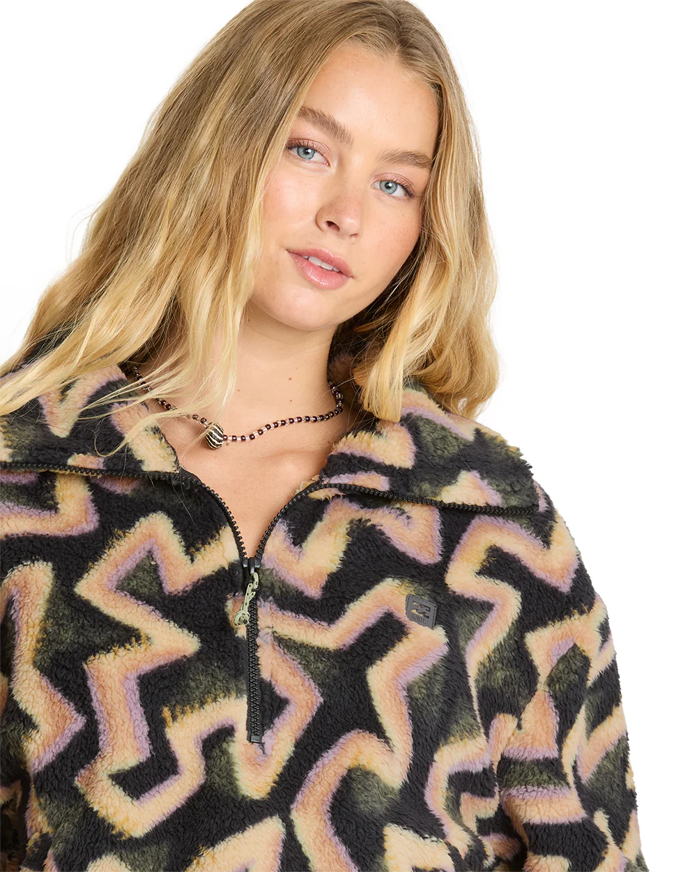 Billabong Womens Jacket Barra Sherpa Half Zip - Image 5
