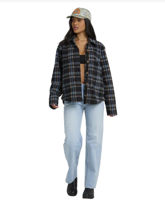 Billabong Womens Jacket Breezy Fleece Shacket - Image 4