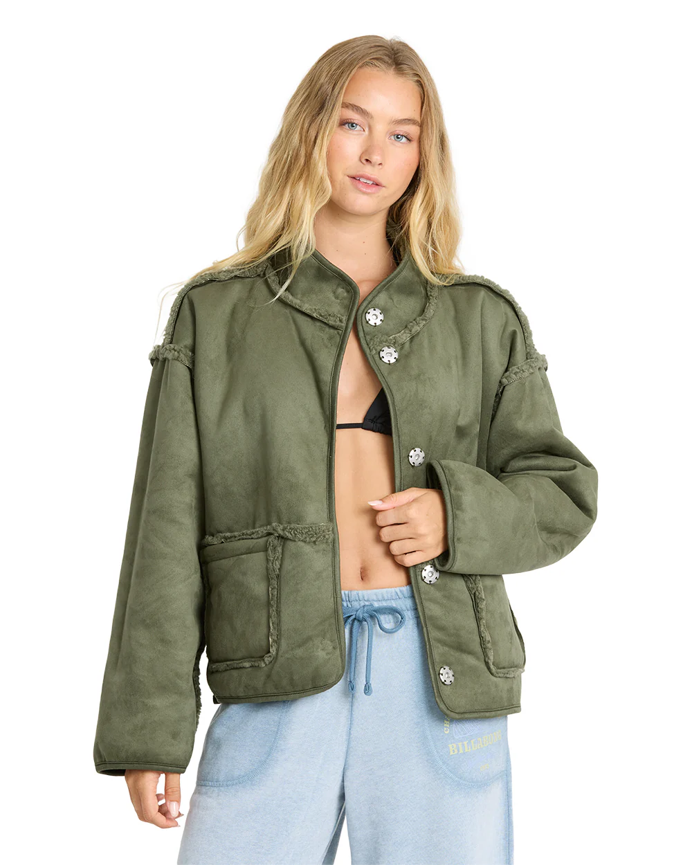 Billabong Womens Jacket Camper Rev Sherpa - Image 2