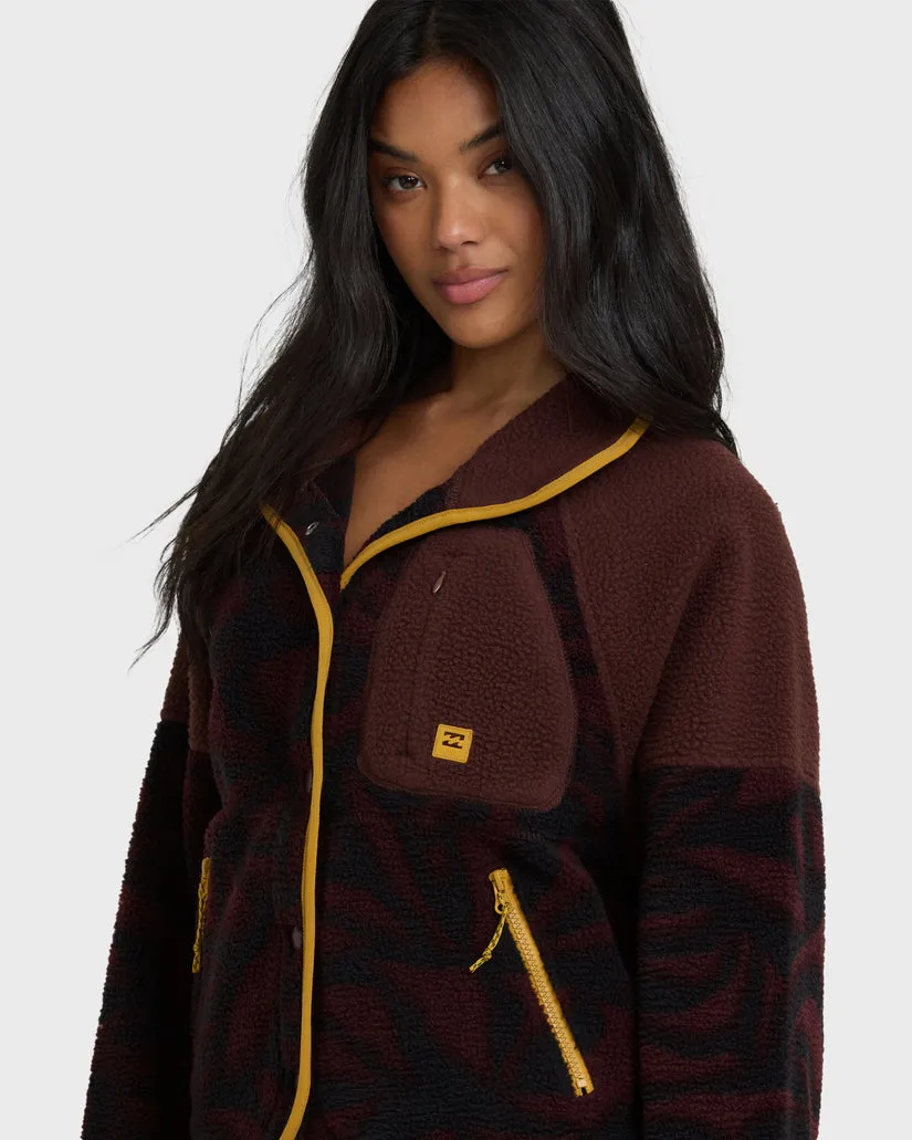 Billabong Womens Jacket Popoyo Snap Up - Image 5