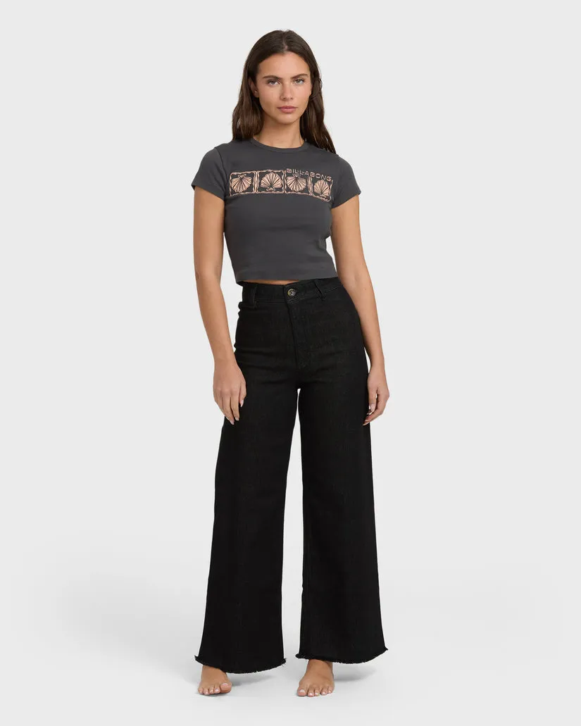 Billabong Womens Pants Free Fall High-Waist