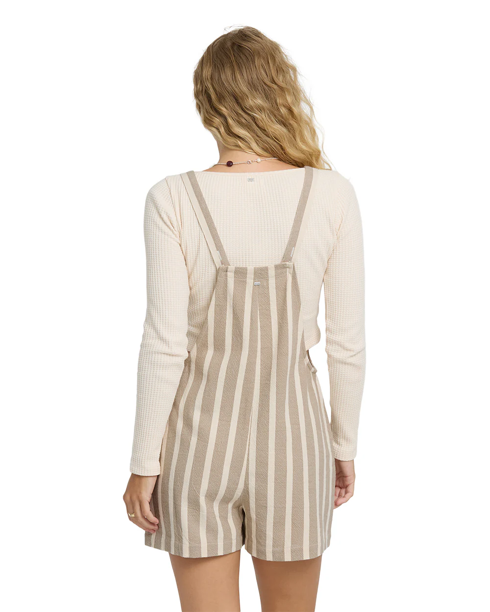 Billabong Womens Romper Beach Crush Yarn-Dyed Overalls - Image 2