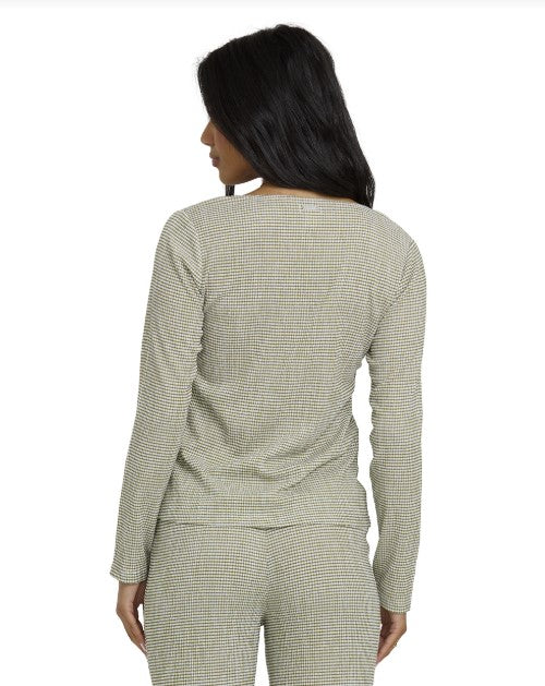 Billabong Womens Shirt Hot Check Long Sleeve Knit Top - Image 2