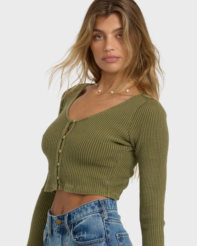 Billabong Womens Shirt Paxton Long Sleeve Top - Image 2