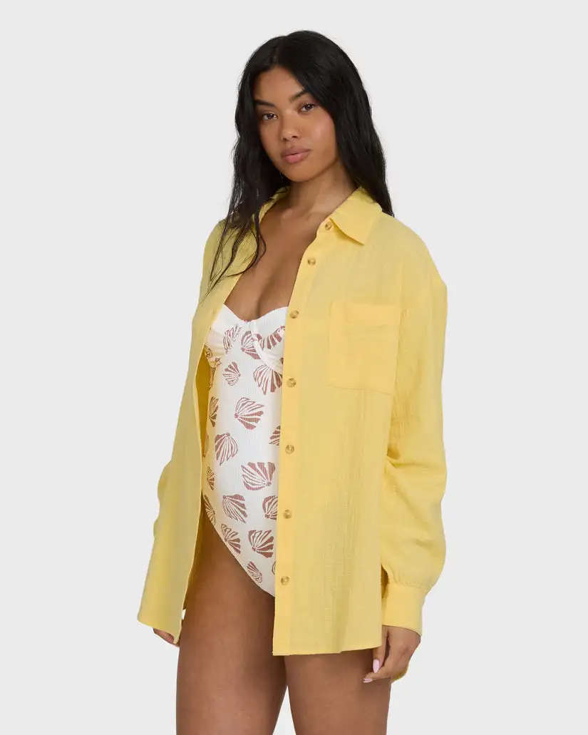 Billabong Womens Shirt Wanderer Solid - Image 3