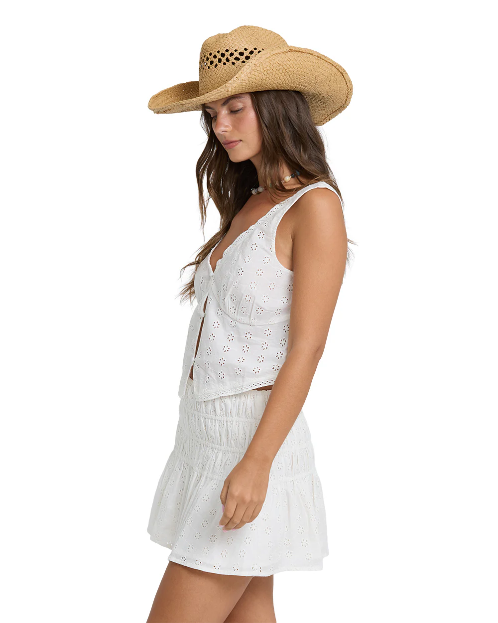 Billabong Womens Skirt Eyelet Forever Mini - Image 3