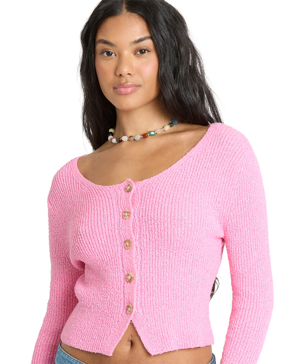 Billabong Womens Sweater Good Luck Cardigan - Image 10