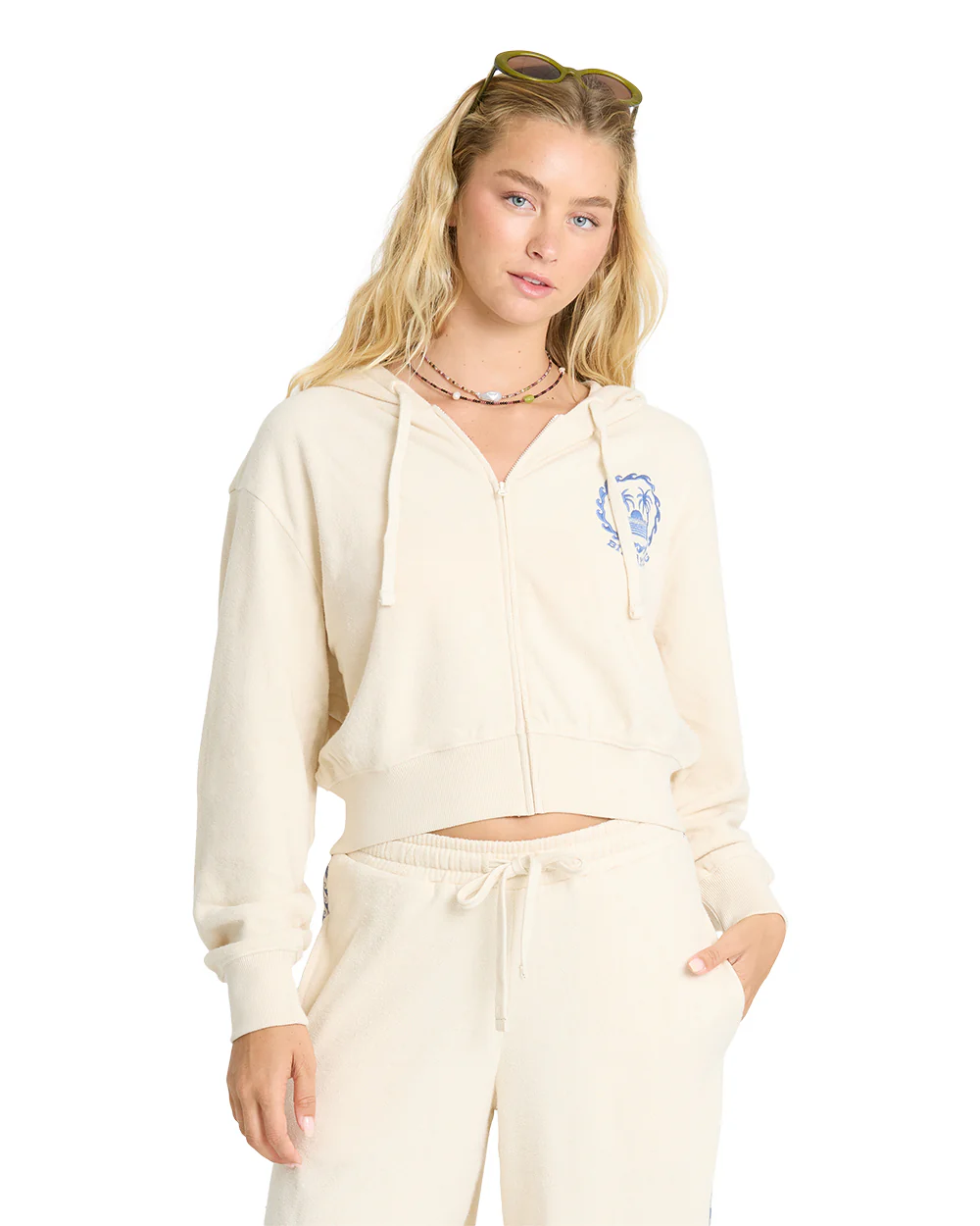 Billabong Womens Sweatshirt Palm 73 Zip Hood Fleece