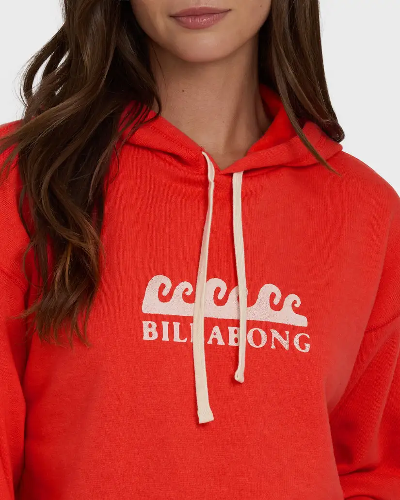 Billabong Womens Sweatshirt Surfing In Town Pullover Hoodie - Image 4