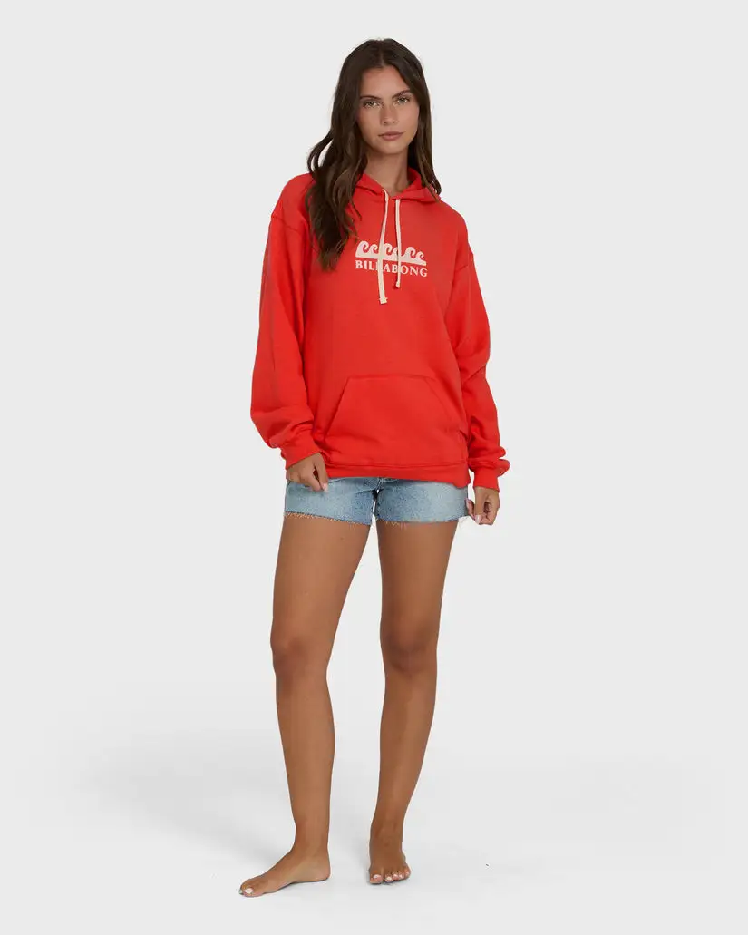 Billabong Womens Sweatshirt Surfing In Town Pullover Hoodie - Image 5