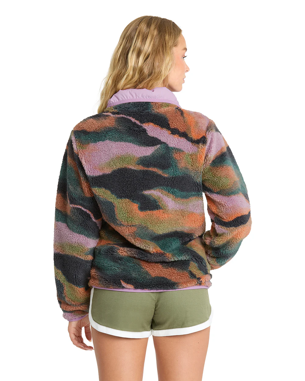 Billabong Womens Sweatshirt Switchback Sherpa Pullover - Image 2