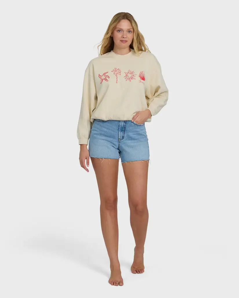 Billabong Womens Sweatshirt Treasure Cay Crewneck - Image 10