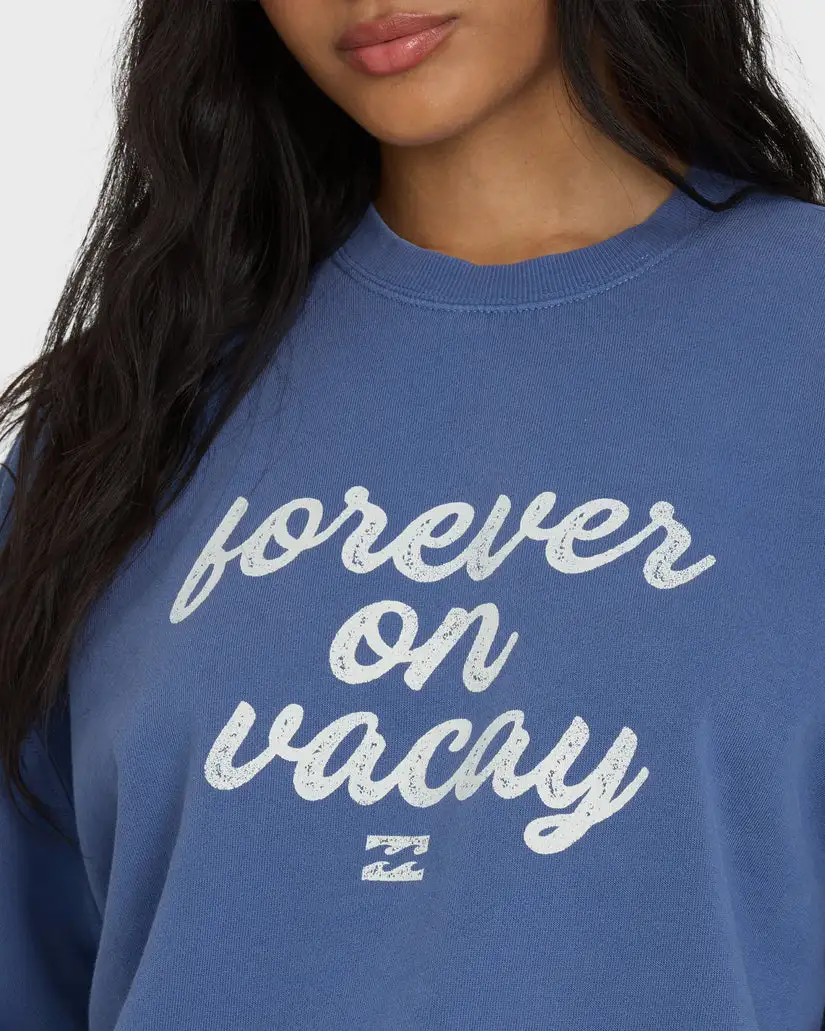 Billabong Womens Sweatshirt Treasure Cay Crewneck - Image 4