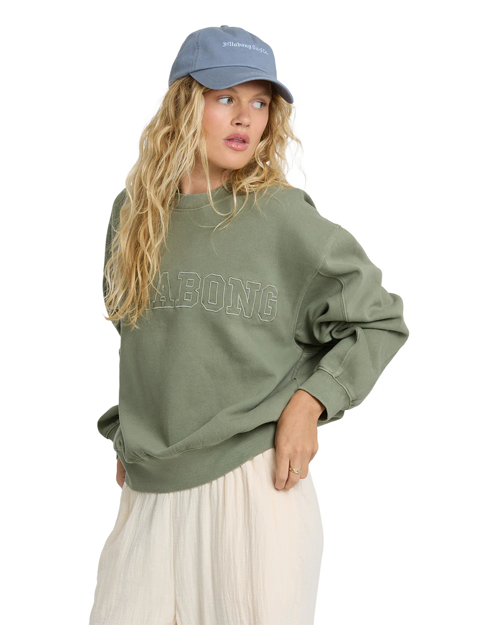 Billabong Womens Sweatshirt Vibes Kendal Crew Fleece - Image 3