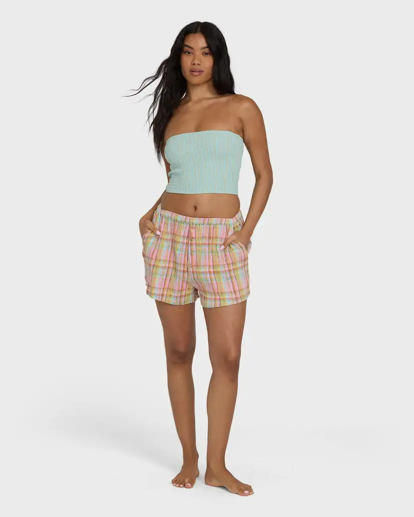 Billabong Womens Tank Top Keep It Simple 2 Tube Sleeveless Woven Shirt - Image 5