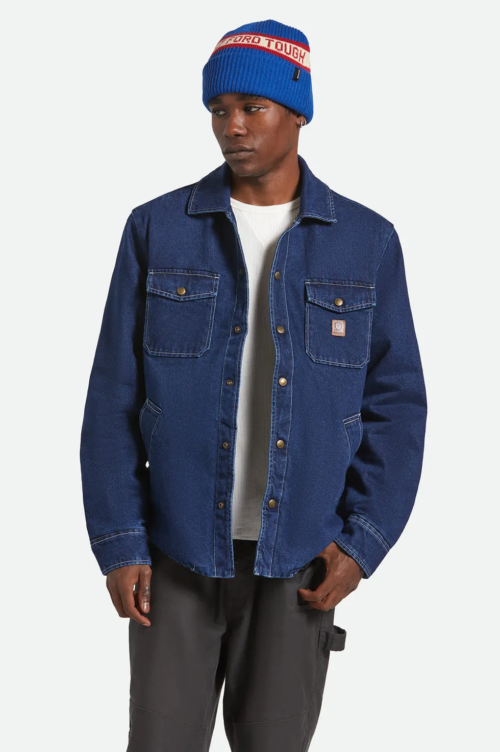 Brixton Mens Jacket Durham Sherpa Lined - Image 2