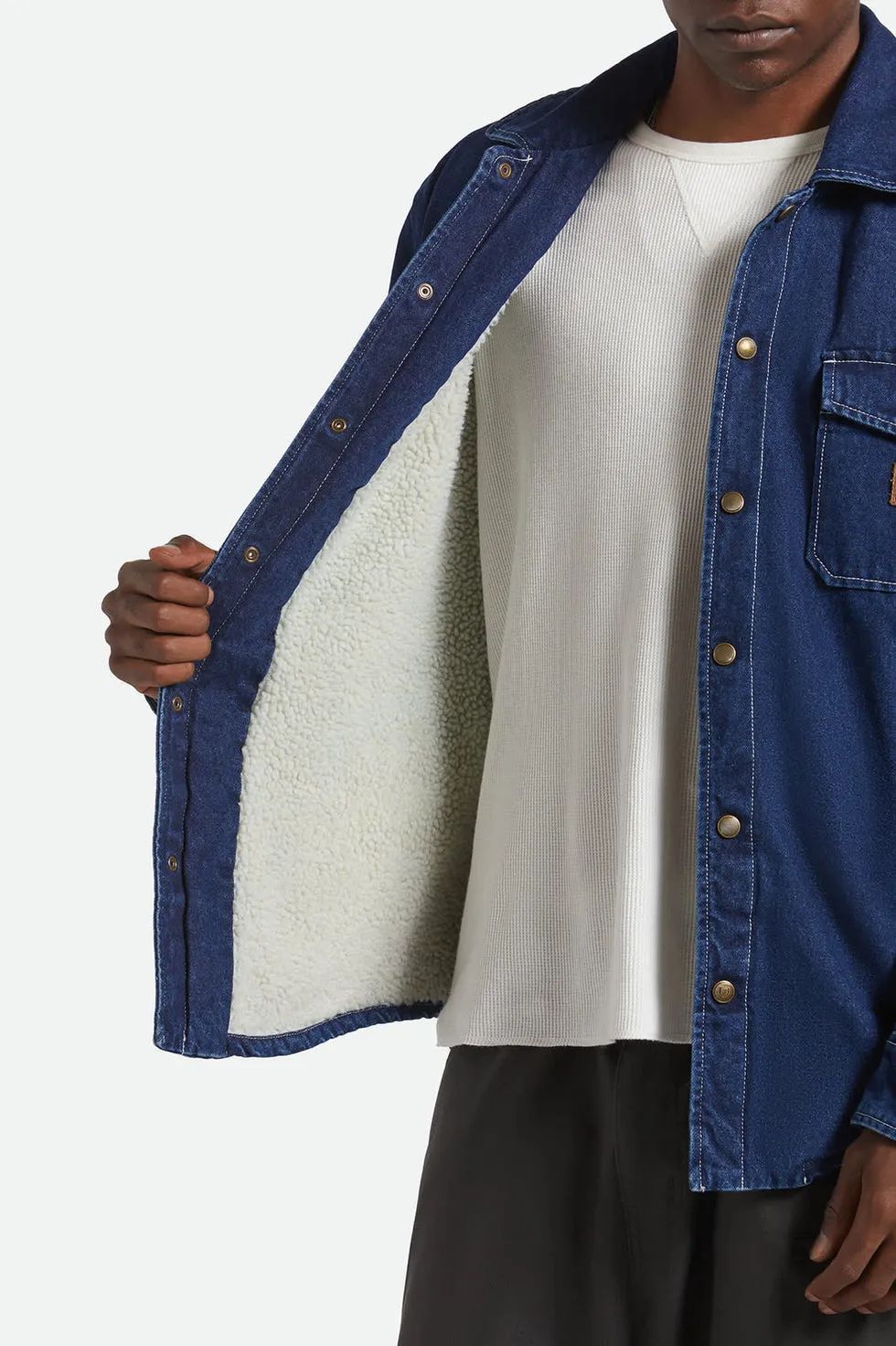 Brixton Mens Jacket Durham Sherpa Lined - Image 5