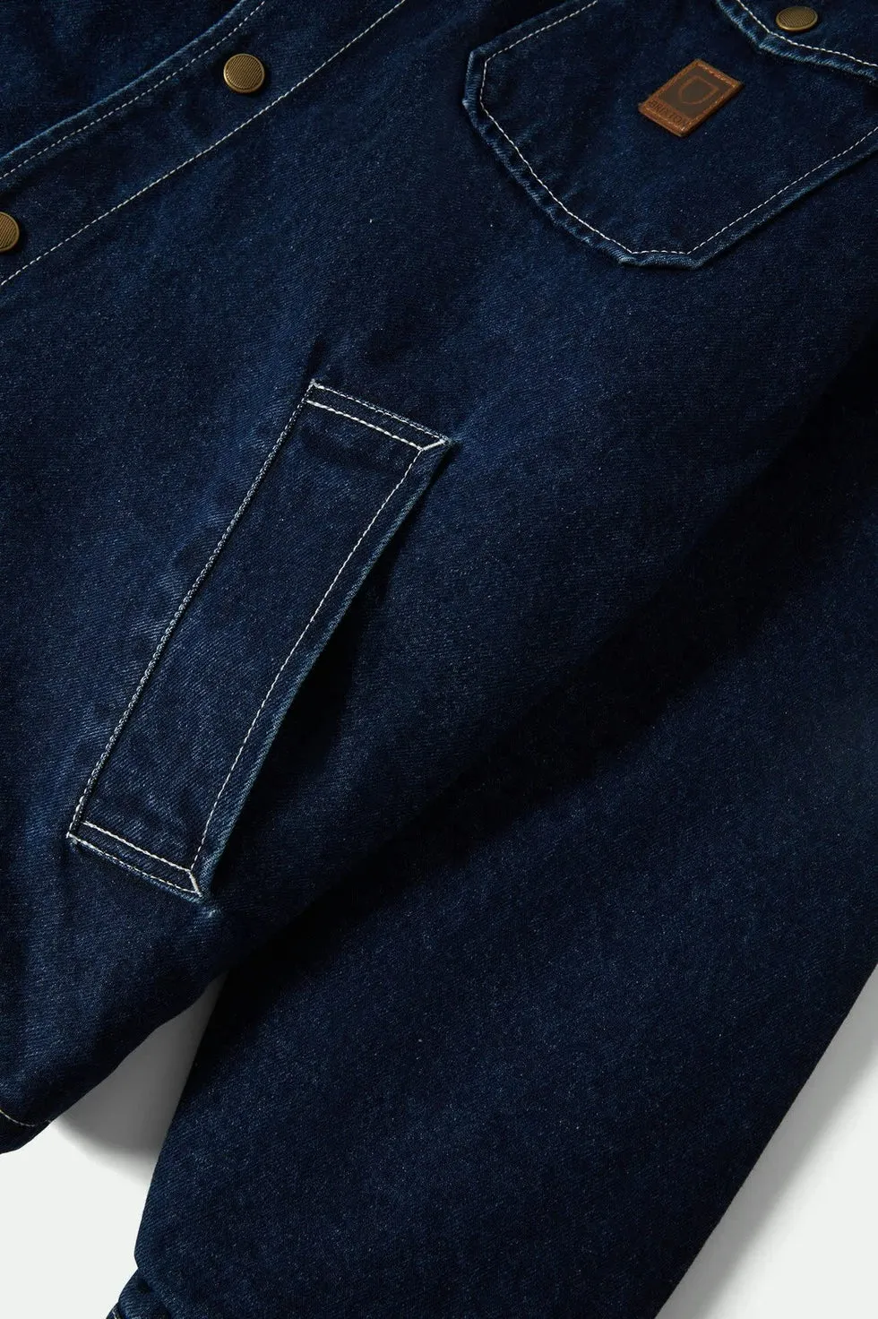 Brixton Mens Jacket Durham Sherpa Lined - Image 7