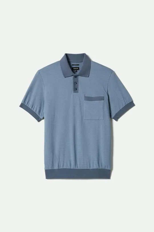 Brixton Mens Knit Weekend Herringbone Polo