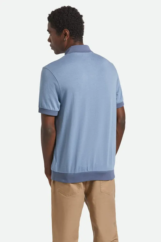 Brixton Mens Knit Weekend Herringbone Polo - Image 3