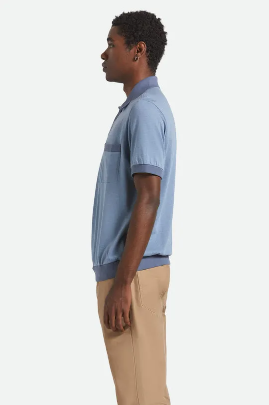 Brixton Mens Knit Weekend Herringbone Polo - Image 4