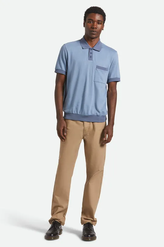 Brixton Mens Knit Weekend Herringbone Polo - Image 5
