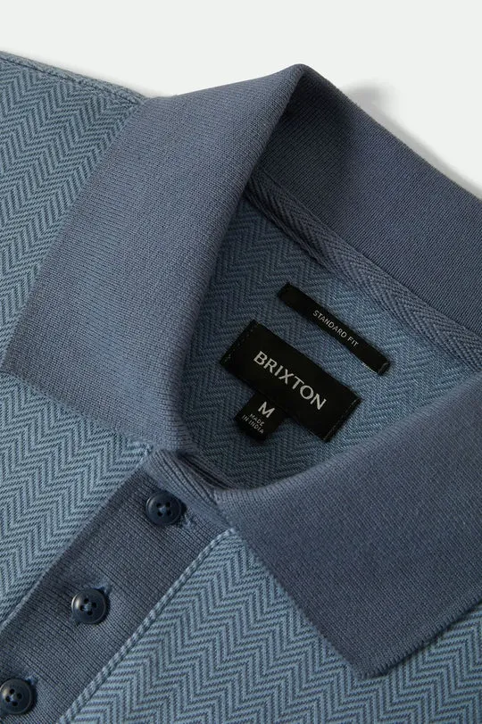 Brixton Mens Knit Weekend Herringbone Polo - Image 6