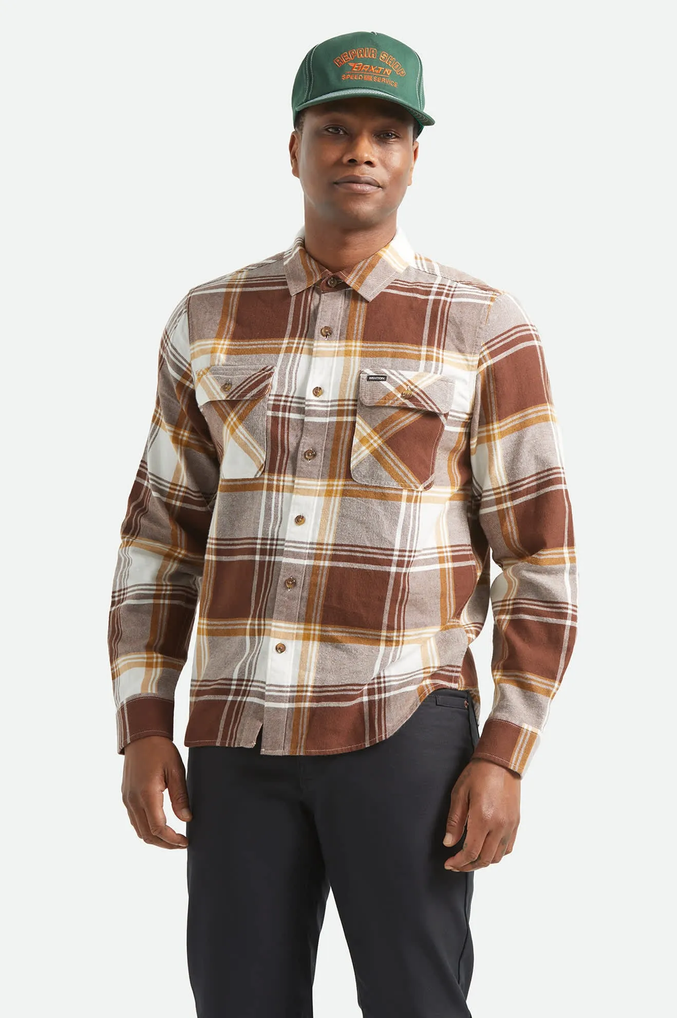 Brixton Mens Shirt Bowery LW Ultra Flannel - Image 4