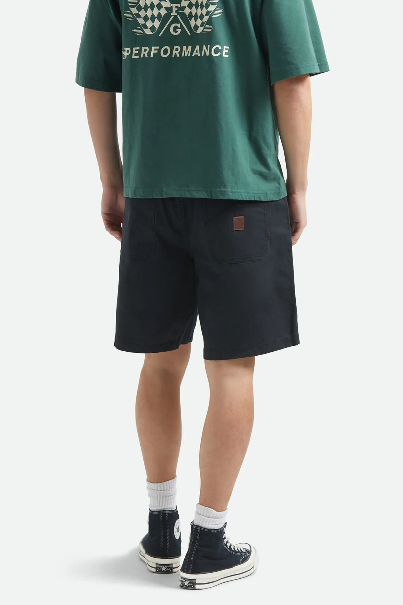 Brixton Mens Shorts Surplus Vintage Wash Herringbone - Image 3