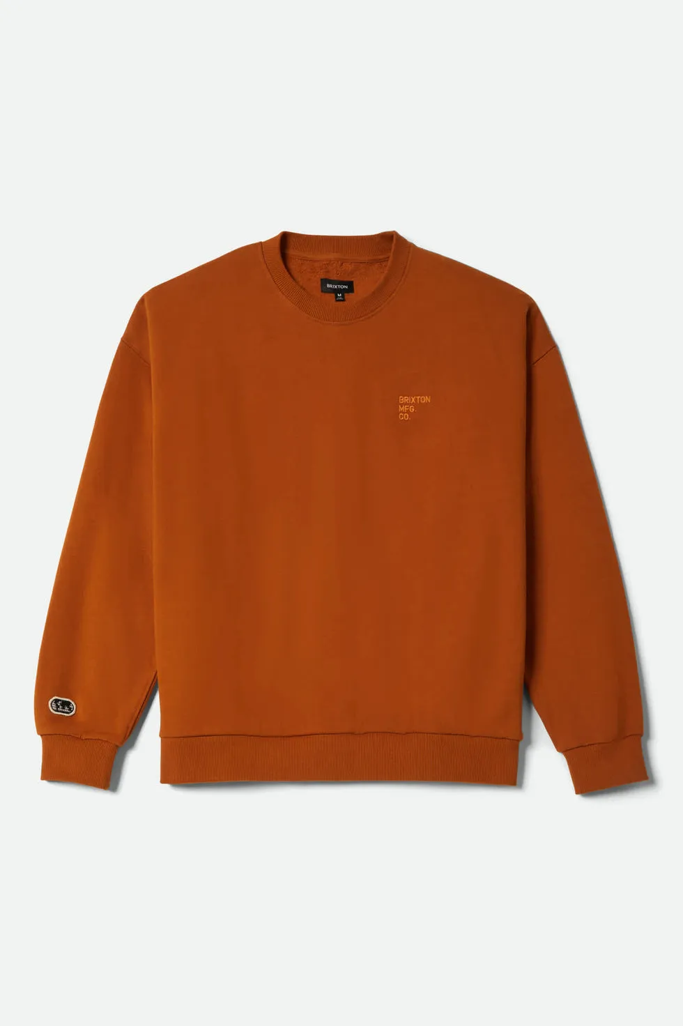 Brixton Mens Sweatshirt Embroidered Heavyweight Crew