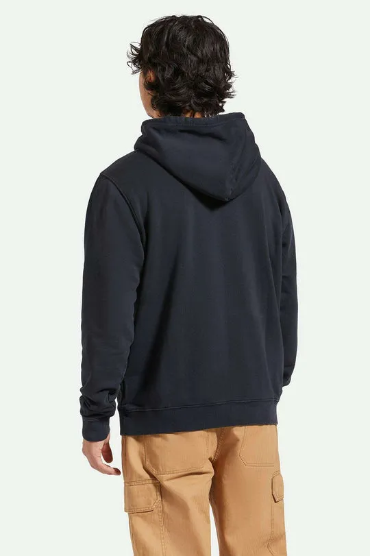 Brixton Mens Sweatshirt Varsity Broken In Hoodie - Image 3