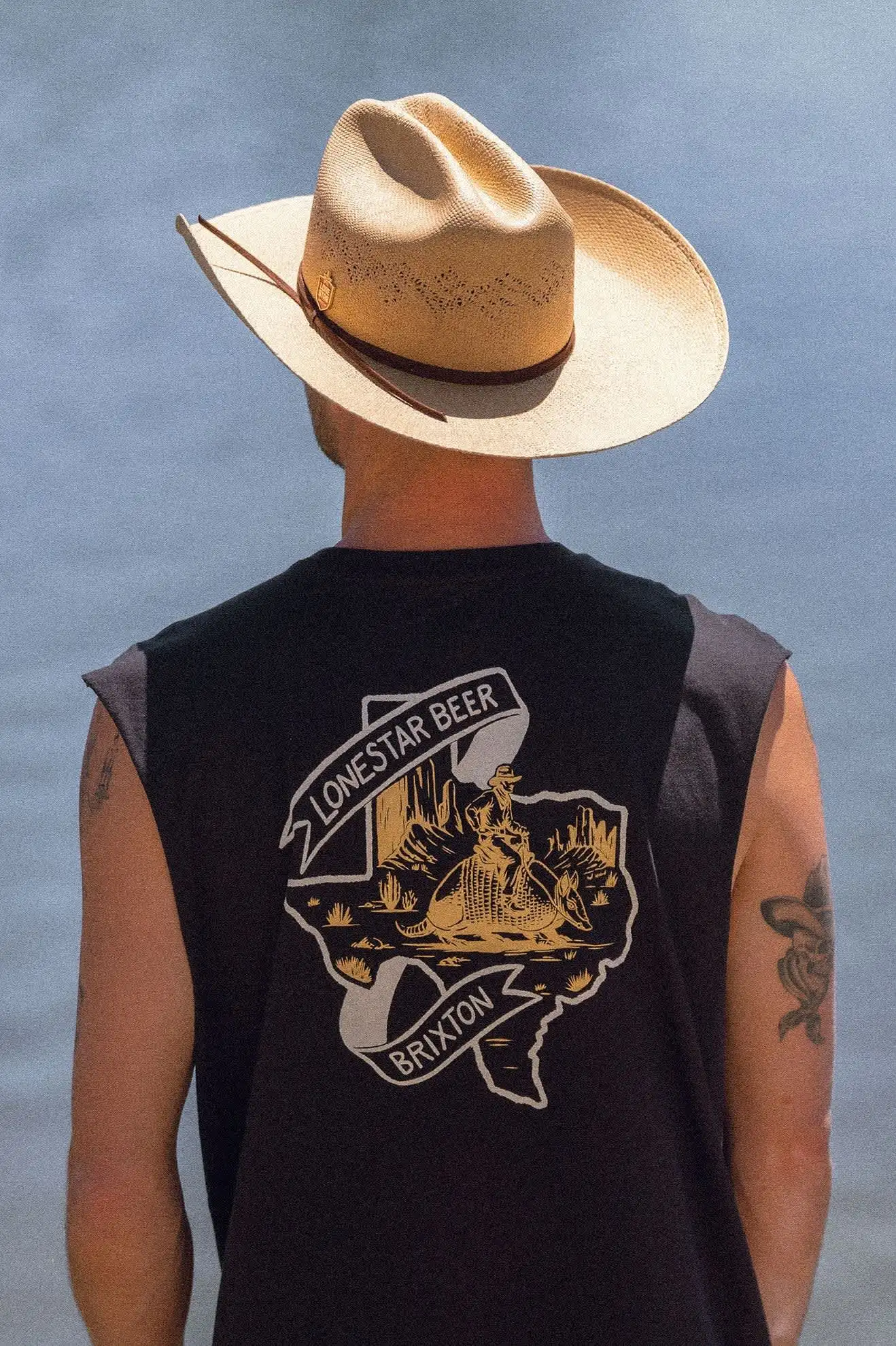 Brixton Mens Tank Top Lone Star Armadillo Muscle T-Shirt - Image 8