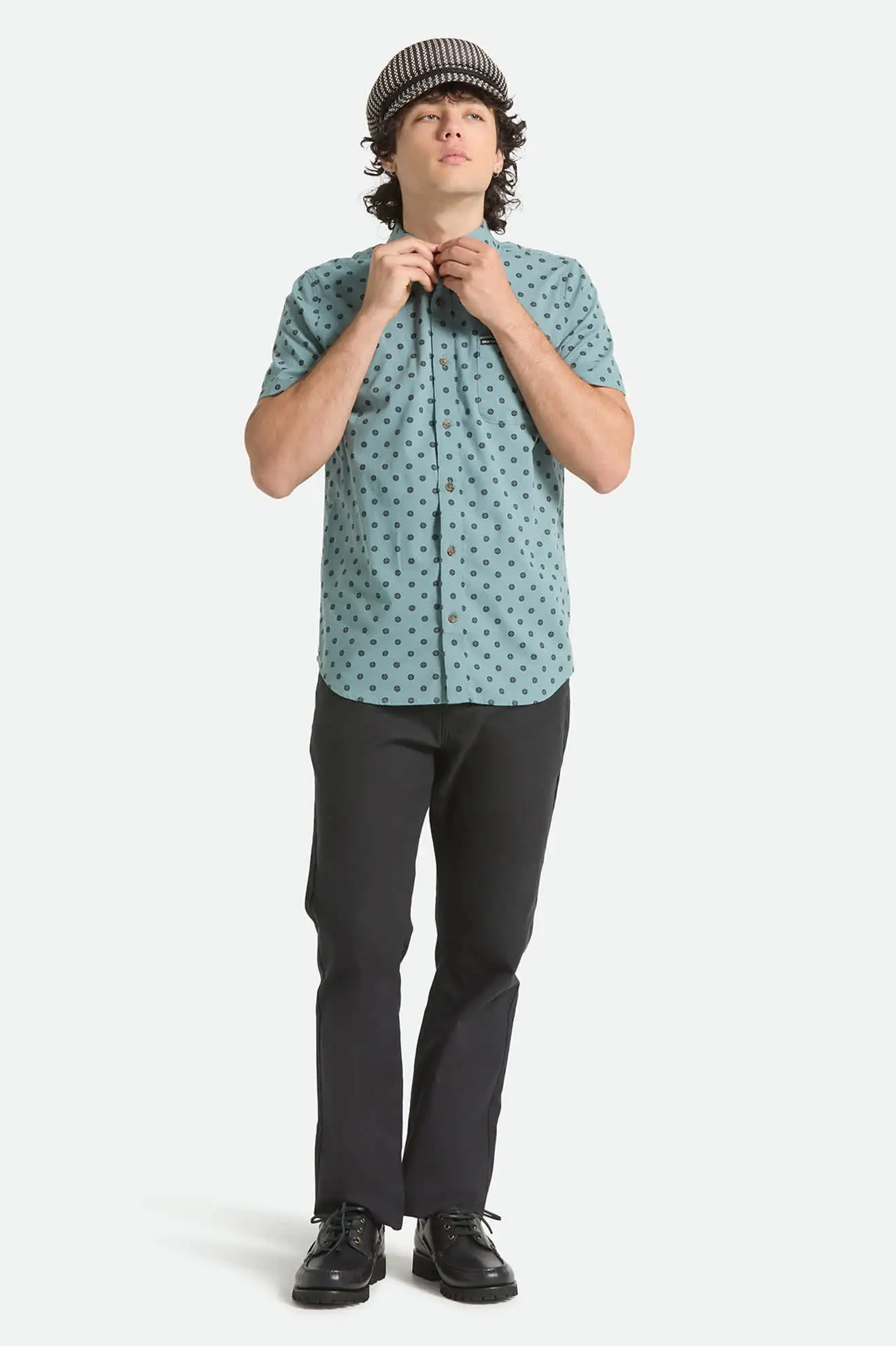Brixton Mens Woven Charter Print - Image 19