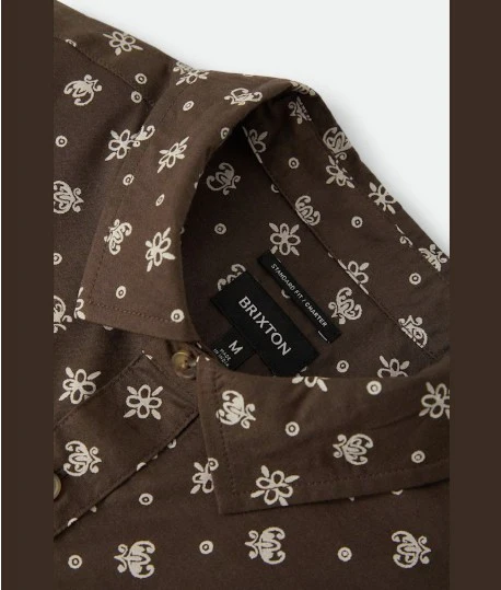 Brixton Mens Woven Charter Print - Image 30
