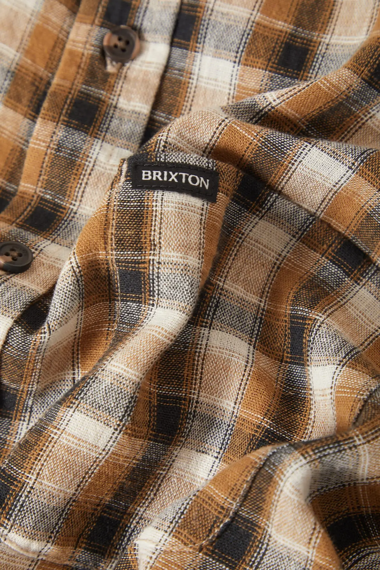 Brixton Mens Woven Cru Linen Blend Plaid - Image 15
