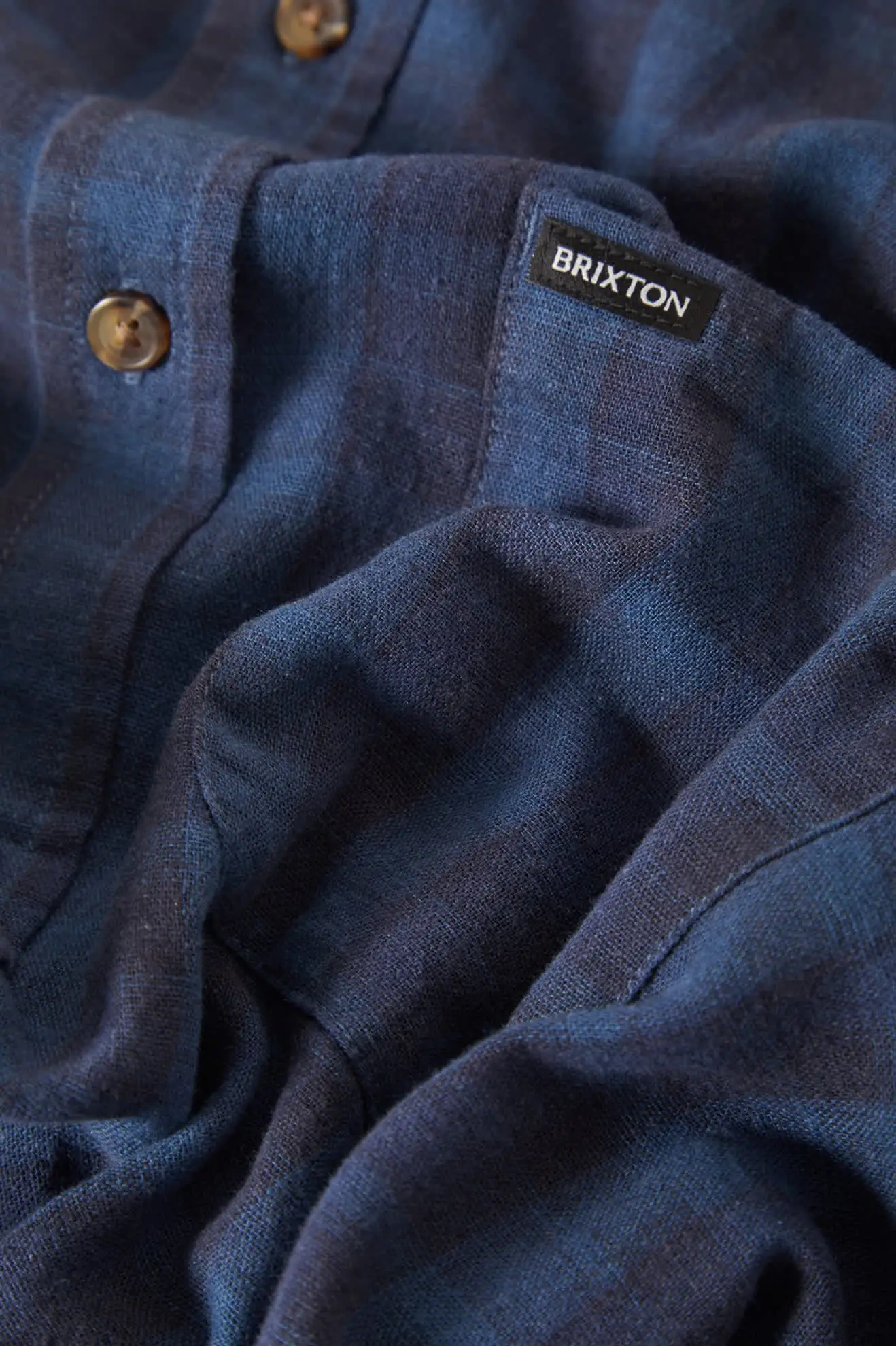 Brixton Mens Woven Cru Linen Blend Plaid - Image 8