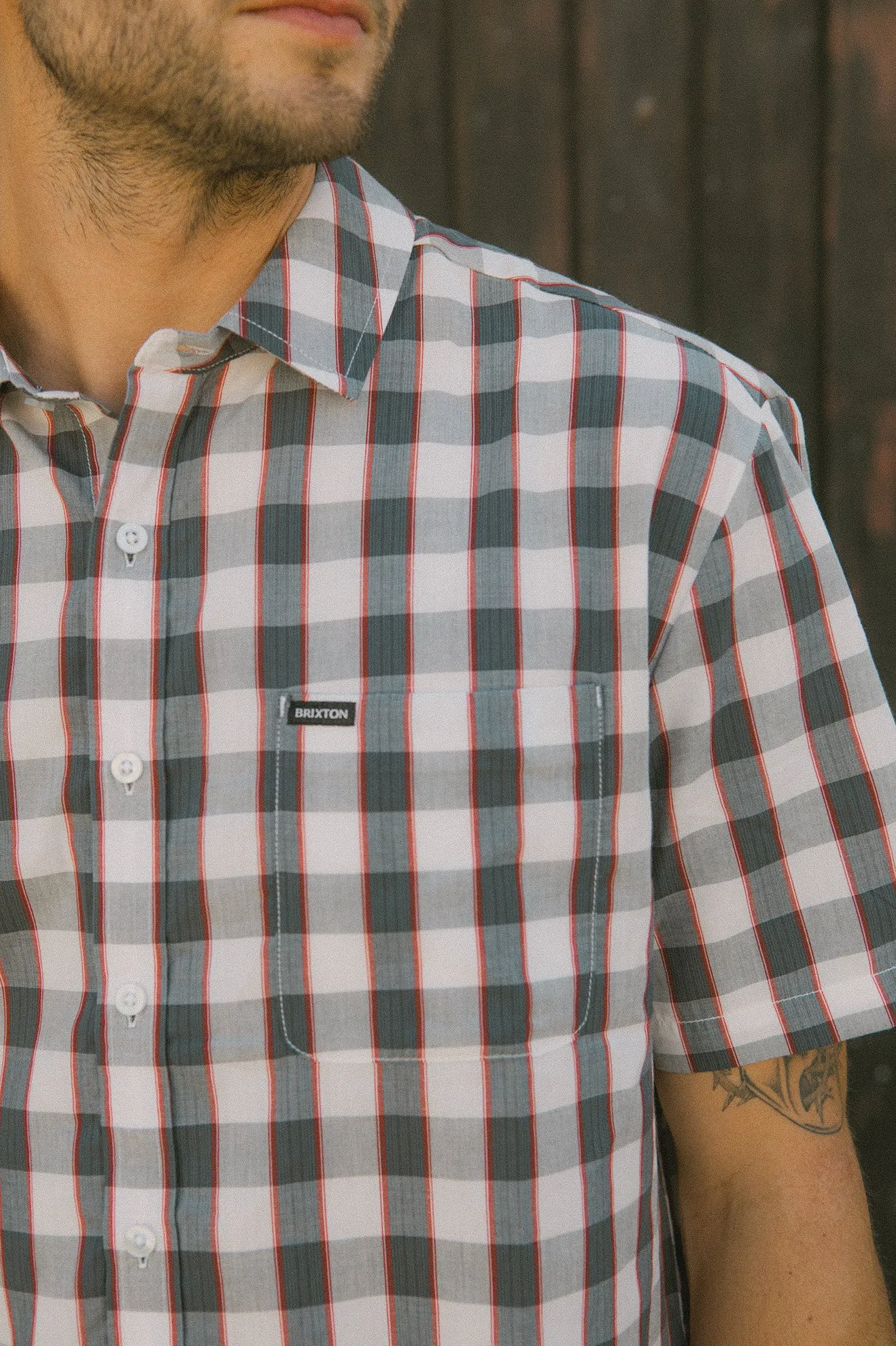 Brixton Mens Woven Cru Plaid - Image 3