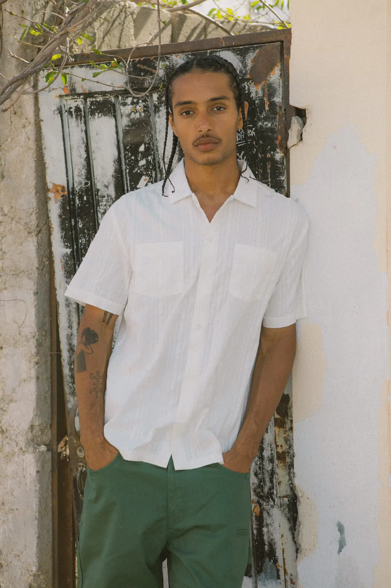 Brixton Mens Woven Cru Stripped Dobby - Image 11