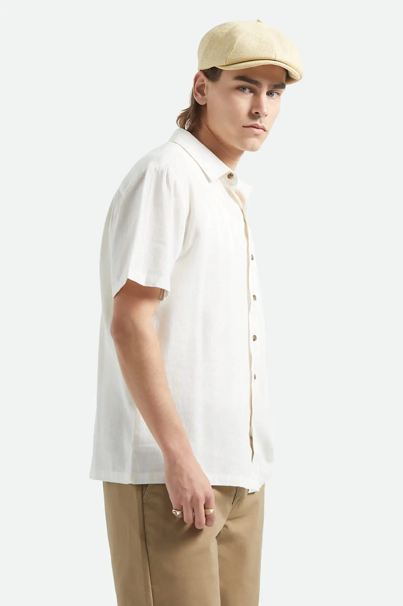 Brixton Mens Woven Cru Stripped Dobby - Image 3