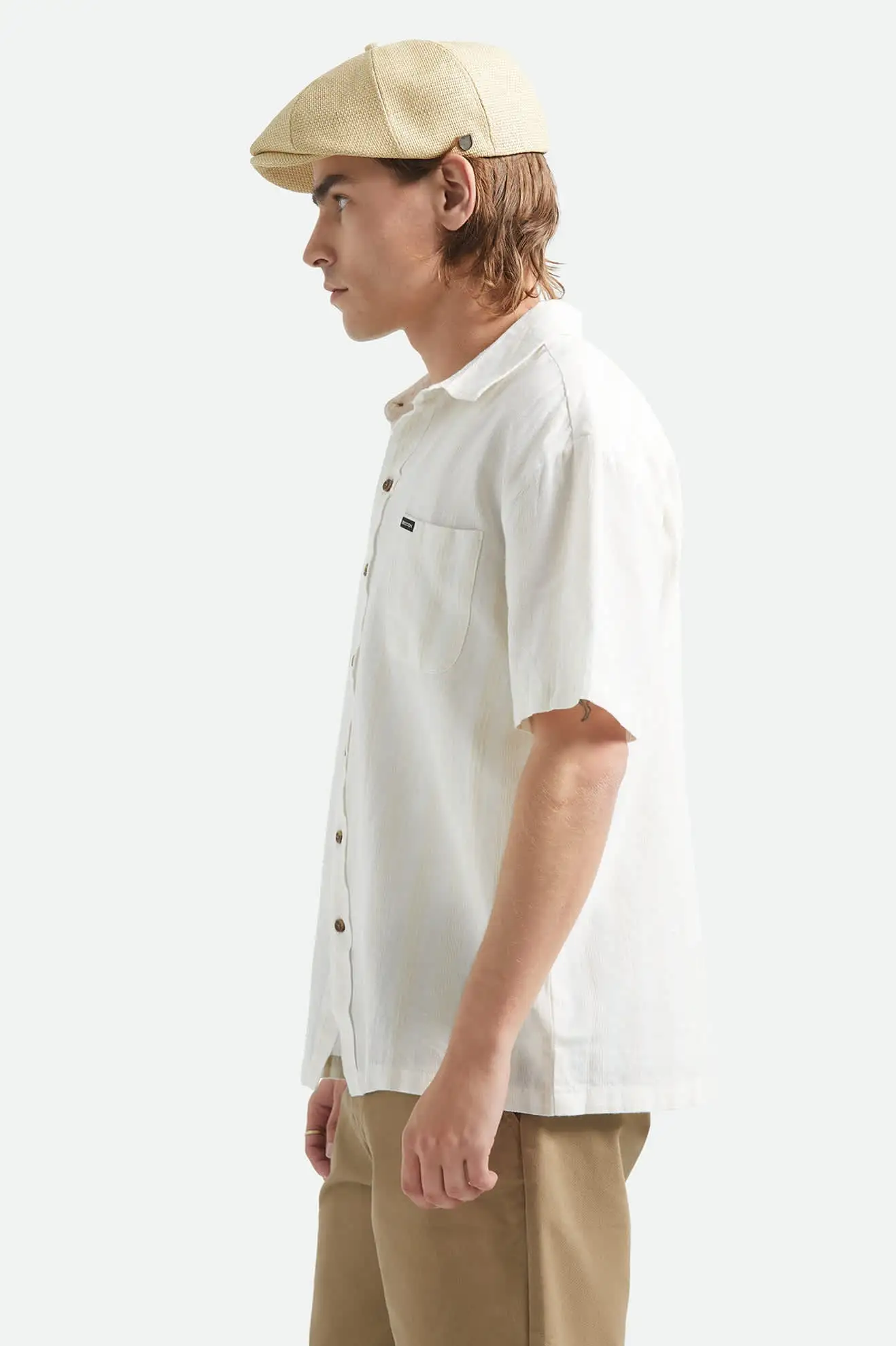 Brixton Mens Woven Cru Stripped Dobby - Image 4