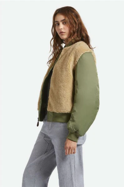 Brixton Womens Jacket Sherpa Surplus Bomber - Image 4