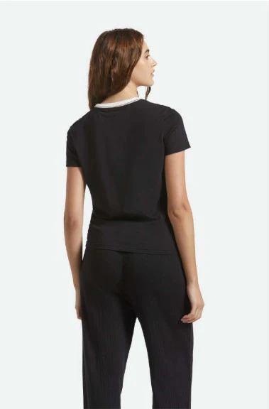 Brixton Womens Shirt Buckle Up Fitted Crew Tee - Image 4