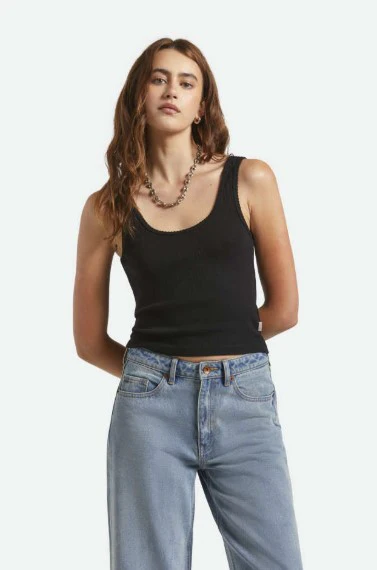 Brixton Womens Tank Top Pointelle Slim Fit - Image 3