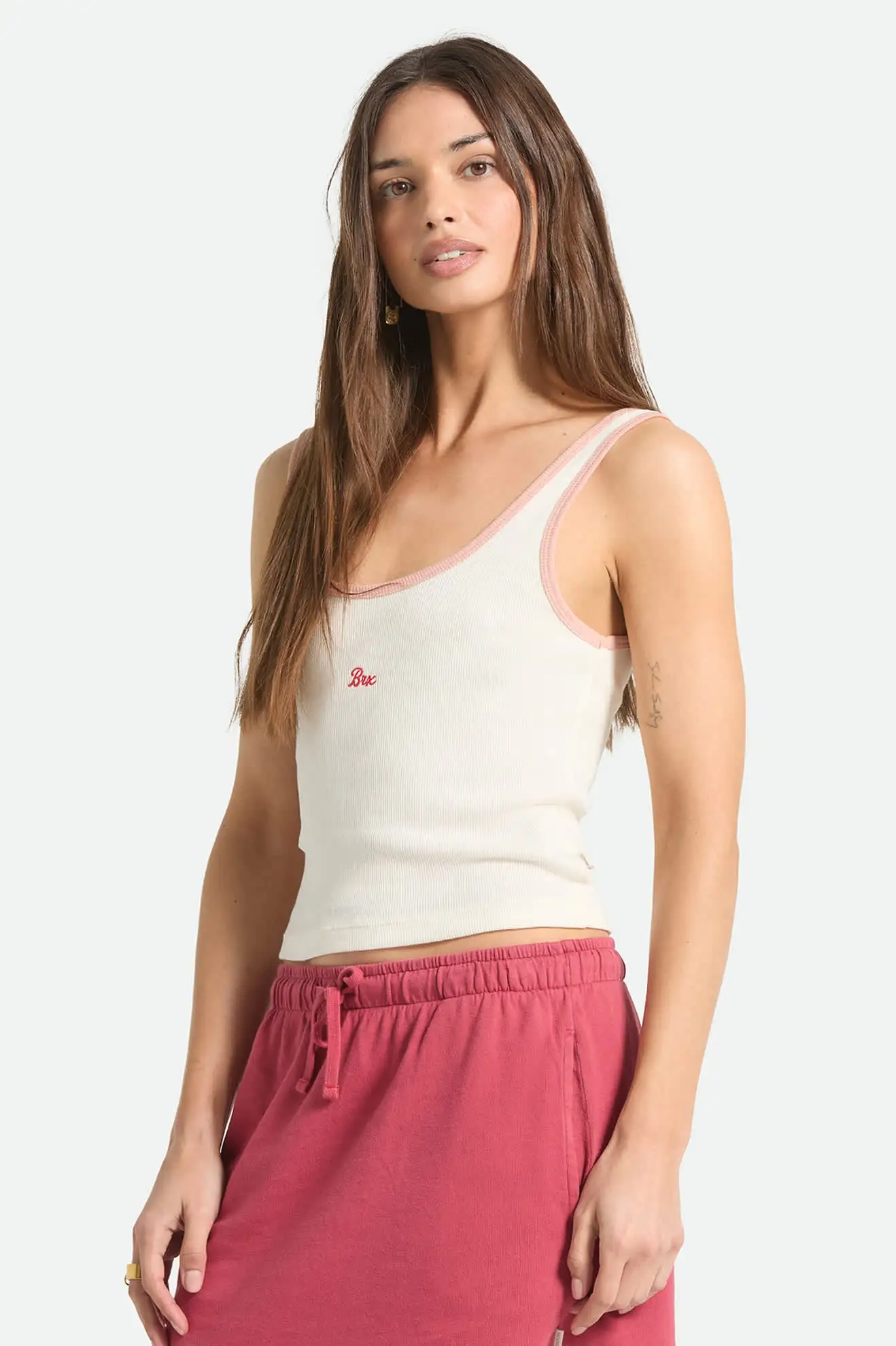 Brixton Womens Tank Top Ringer Organic A-Tank - Image 2