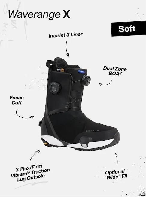 Burton Womens Snowboard Boots Waverange X Step On - Image 5
